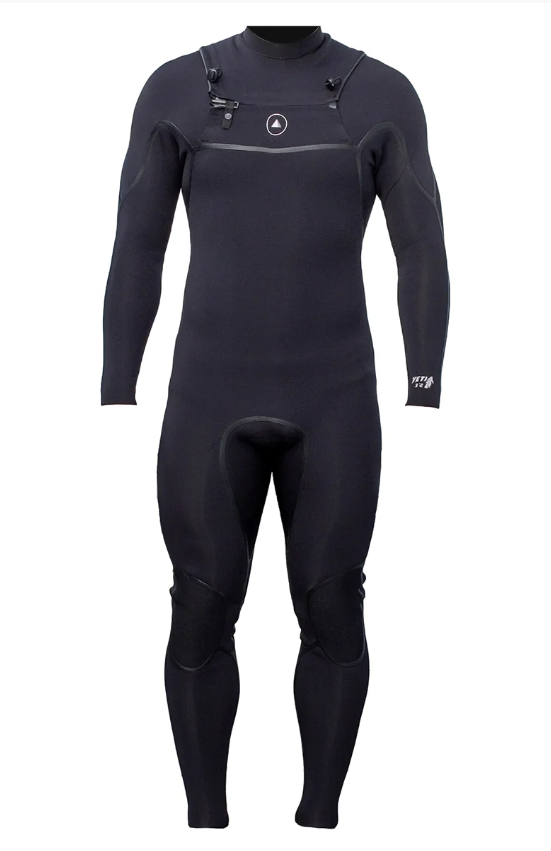 Zion Yeti 3/2.5mm Mens Chest Zip Summer Wetsuit - Black