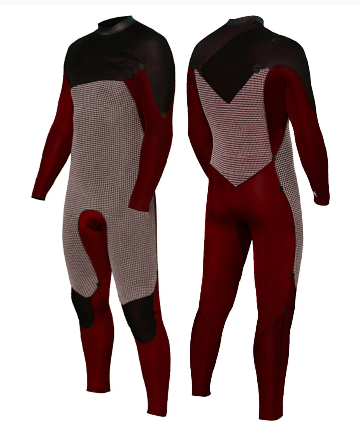 Zion Yeti 3/2.5mm Men's Chest Zip Summer Wetsuit - Black