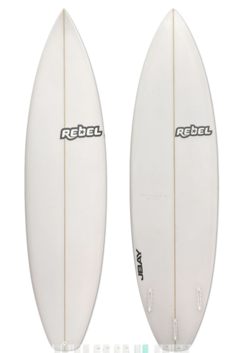 Rebel AP100 Squash Tail Shortboard - White