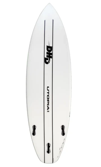 DHD Utopia EPS Surfboard - White