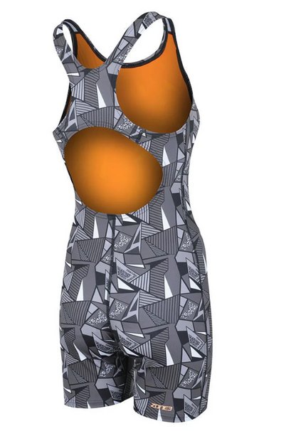 Zone 3 OWS Renew Womens Short Leg Knee Skin Costume - Black/Grey