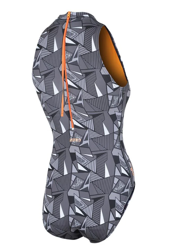 ZONE3 'OWS Renew·¨ÆÎ¨¢ Women's High Neck Costume - Black/Grey