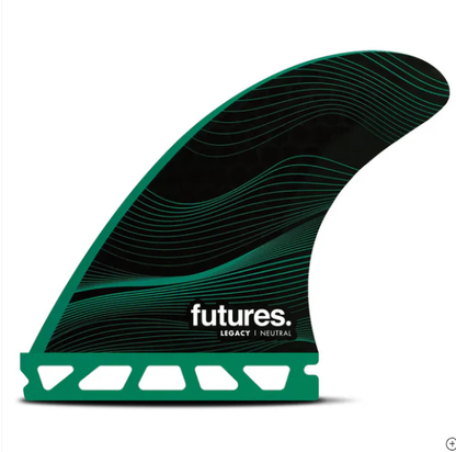 Futures Fins F6 Legacy Series Honeycomb Tri Fin Set - Green