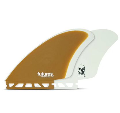 Futures Fins Christenson Fiberglass Keel - Brown/White