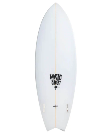 Magic Carpet Dark Water Dagger PU Surfboard - Clear