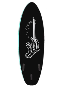 Drag Dart Zoltan Thruster 6ft Softboard - Turquoise/Black