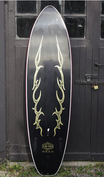 Drag Dart X Passport Collab 6ft6 Softboard - Stout/Black