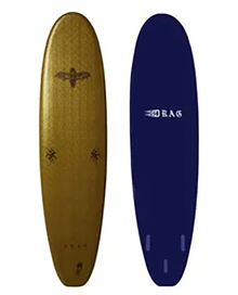 Drag Coffin FCS Thruster 7FT Softboard - Metallic Copper/Gold