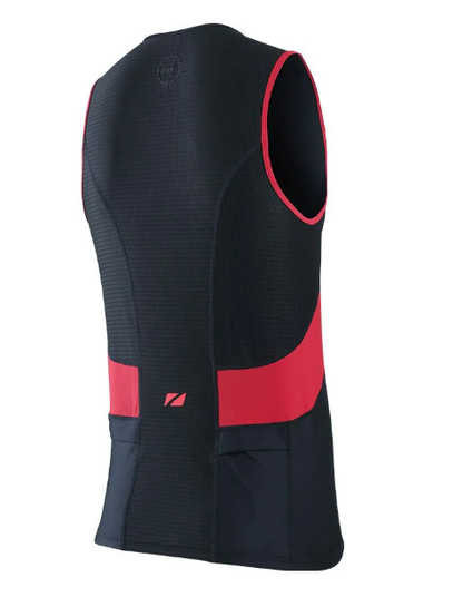 ZONE3 Activate Men's Tri Top - Black/Red