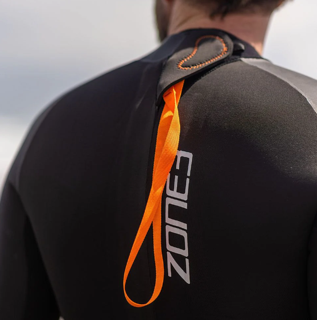 ZONE3 Yulex·¨® Switch Men's Swim Wetsuit 2024 - Black/Orange