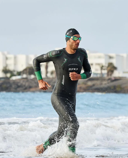 ZONE3 Terraprene·¨® Vision Men's Swim Wetsuits - Black/Turquoise