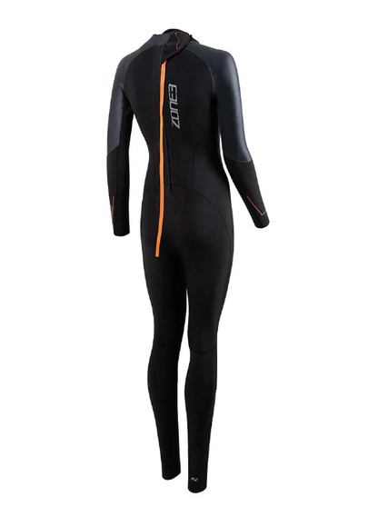 ZONE3 Yulex·¨® Switch Women's Swim Wetsuit - Black/Orange