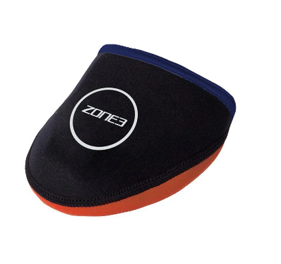 Zone 3 Neoprene Cycle Shoe Toe Cap Warmers - Black/Orange