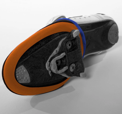 ZONE3 Neoprene Cycle Shoe Toe Cap Warmers - Black/Orange