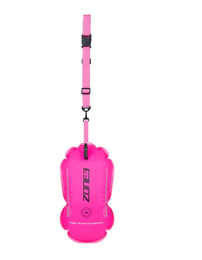 Zone 3 Recycled Swim Safety Buoy/Tow Float - Hi-Vis Pink