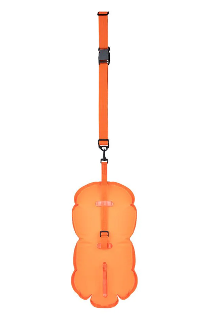 ZONE3 Recycled Swim Safety Buoy/Tow Float - Hi-Vis Orange