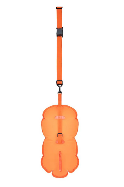ZONE3 Recycled Swim Safety Buoy/Tow Float - Hi-Vis Orange