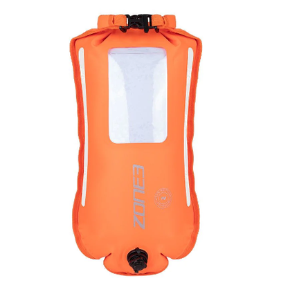 Zone 3 Recycled 2 LED Light 28L Dry Bag Buoy¬† - Hi-Vis Orange