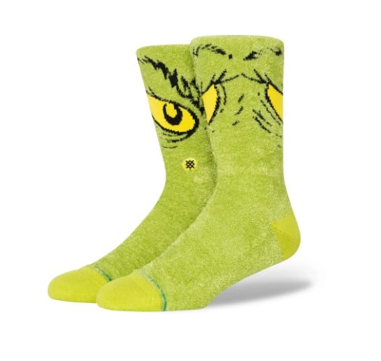 Stance The Grinch X Stance DA DA DA Grinch Large Crew Socks - Green