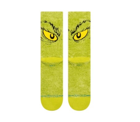 Stance The Grinch X Stance DA DA DA Grinch Crew Socks - Green