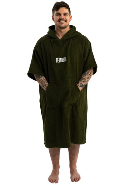 Beachbum Unisex Towel Changing Robe - Olive Green