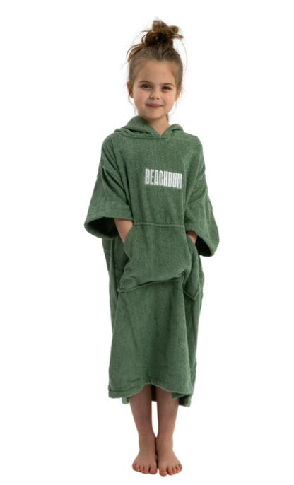 Beachbum Towel Kids Changing Robe - Mint Green