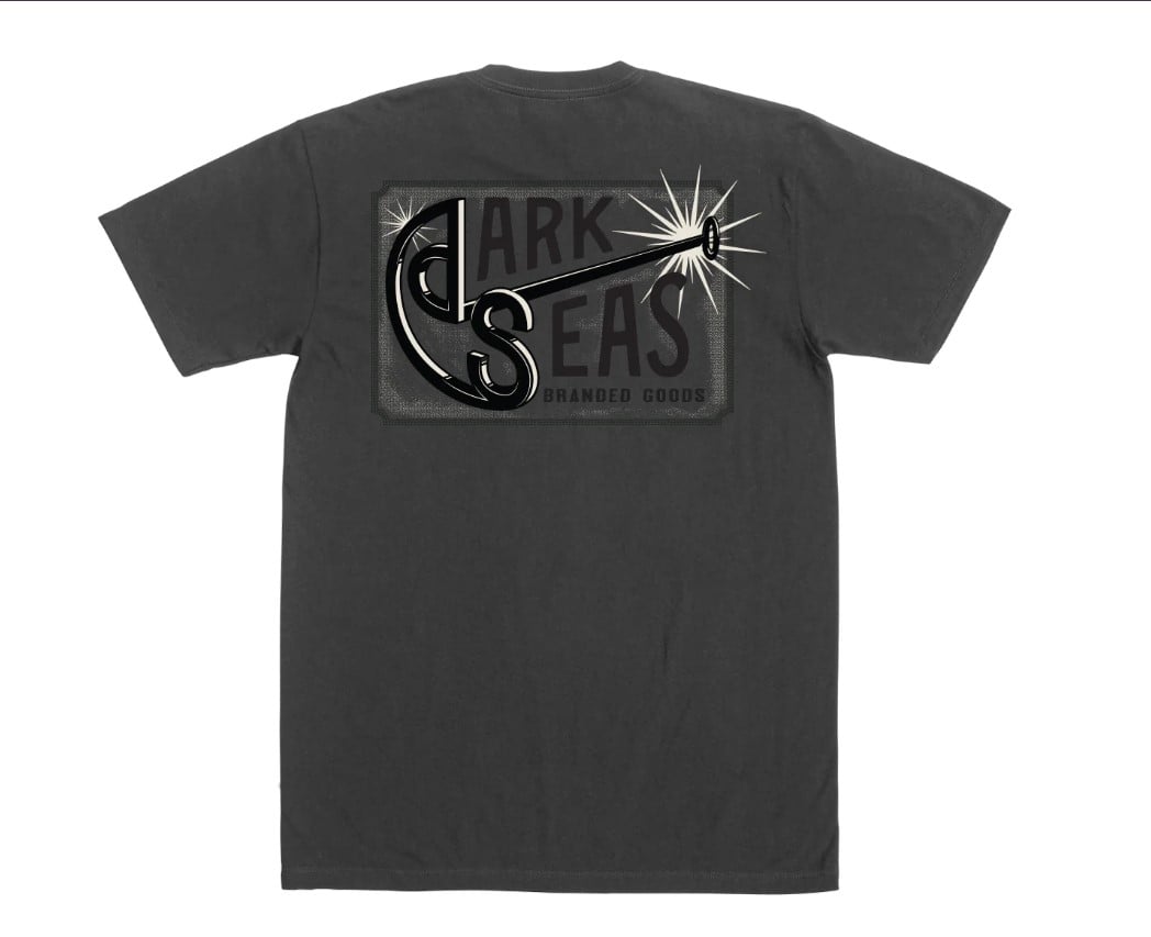 Dark Seas Branding Iron Mens Tee - Graphite