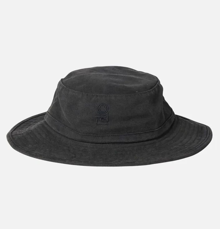 Rip Curl Search Canvas Mens Wide Brim Hat - Black