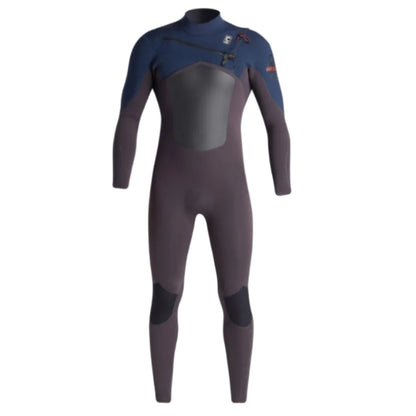 C-Skins NuWave ReWired 5/4mm Mens Chest Zip Wetsuit - Anthracite / Meteor X / Bluestone X