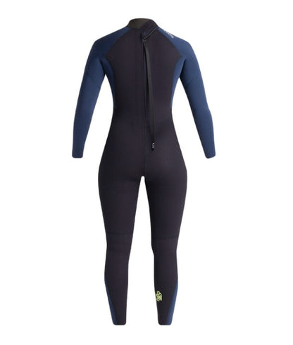 C-Skins NuWave Surflite 5/4/3mm Women's Back Zip Wetsuit 2025 - Black/ Bluestone/ Cool Green