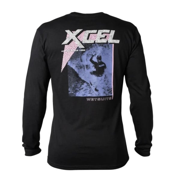 Xcel Throwback Men's Long Sleeve Tee - Black