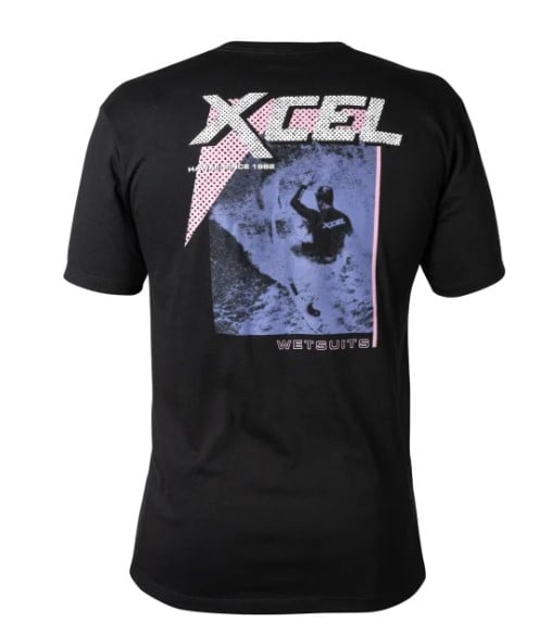 Xcel Throwback Men's Short Sleeve Tee - Black
