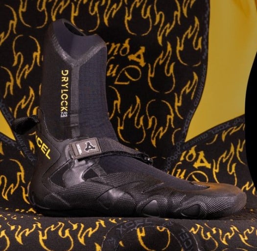 Xcel Drylock with Inferno Round Toe 7mm Wetsuit Boots - Black