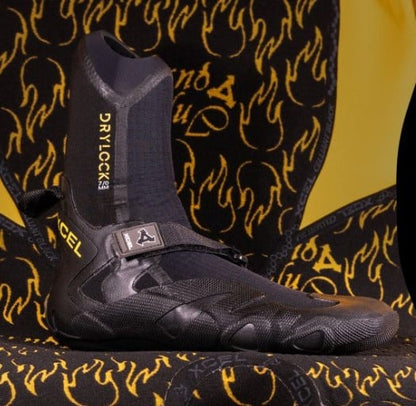 Xcel Drylock with Inferno Round Toe 7mm Wetsuit Boots - Black
