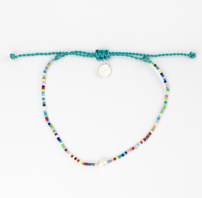 Pineapple Island Small Bead Pearl Bracelet - Multi Coloured