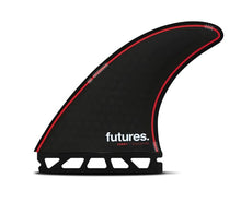 Futures Jordy Hex Large Thruster Fins - Black/Red