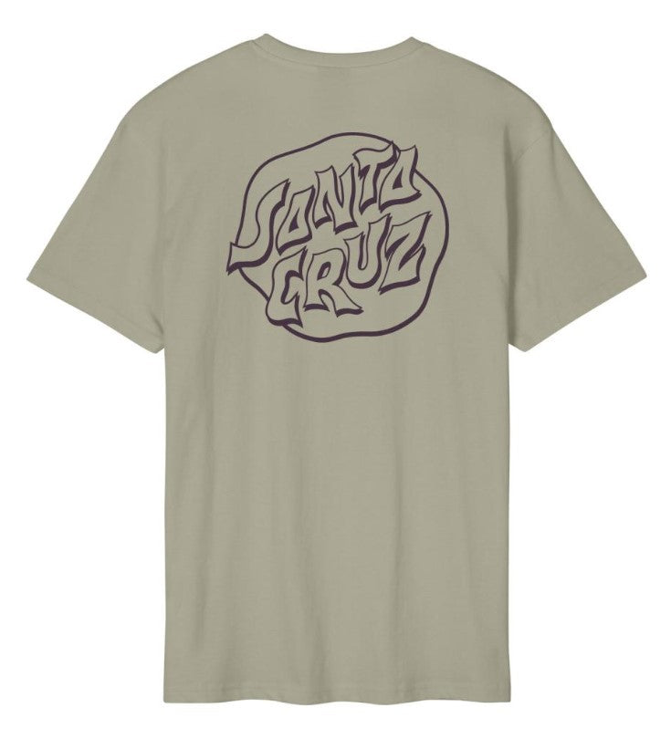 Santa Cruz Fever Dream Mono Dot Men's T-Shirt - Stone Grey