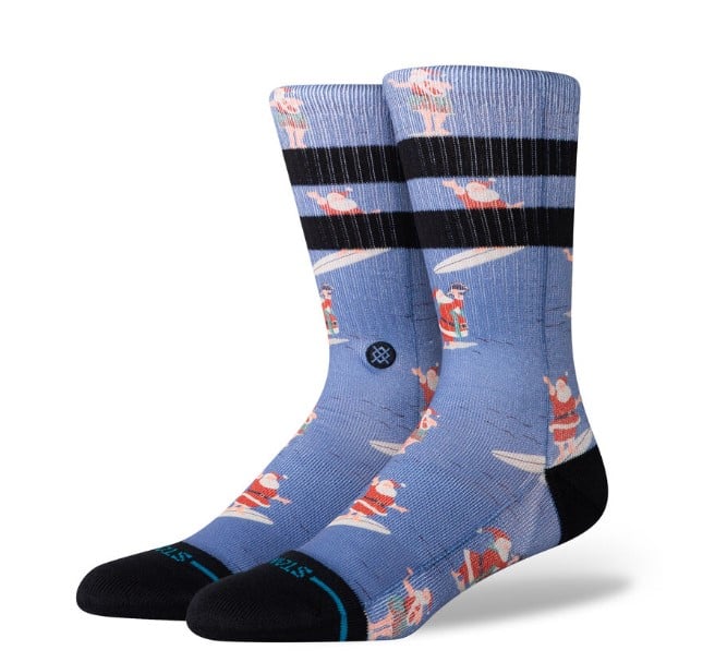Stance Surfing Santa Unisex Crew Socks - Blue