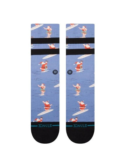 Stance Surfing Santa Unisex Crew Socks - Blue