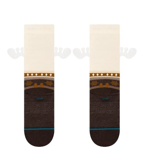 Stance Have Some Eggnog Crew Socks - Dark Brown
