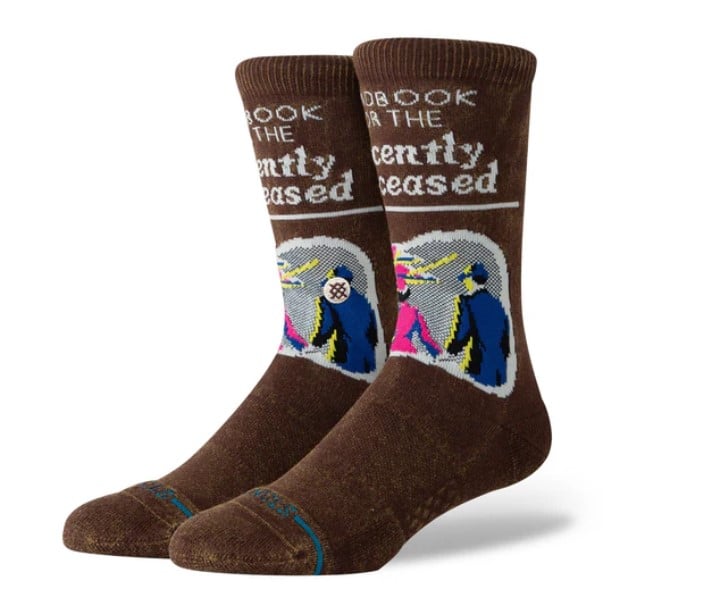 Stance Recently Deceased Crew Socks - Brown