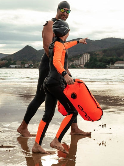 Orca Vitalis Squad Hi-Vis 2/5mm Junior Openwater Wetsuit 2025 - Orange/Black