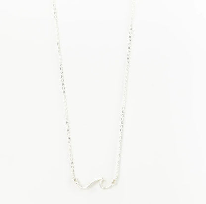 Pineapple Island ASRI Hammered Wave Necklace - Silver