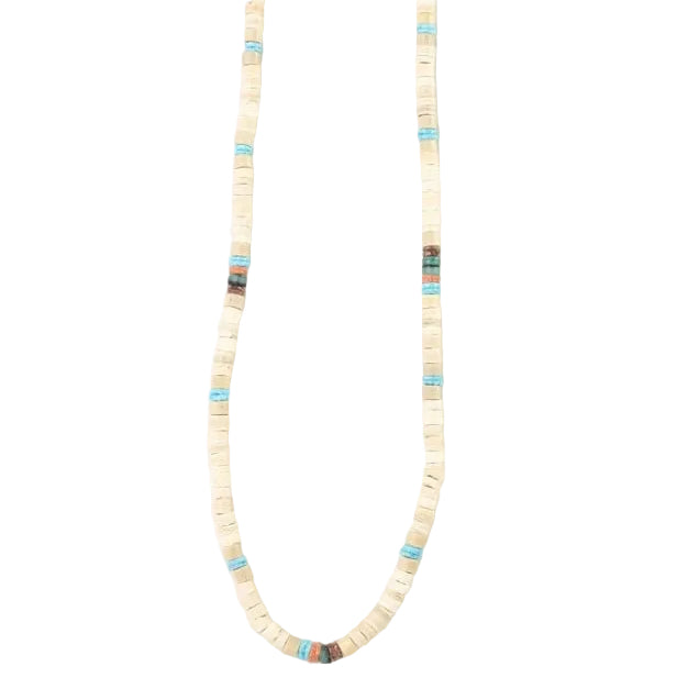 Pineapple Island Surfer Girl Bead Necklace - Multi