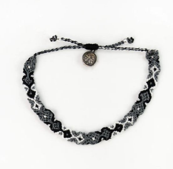 Pineapple Island Bracelet - Black/White