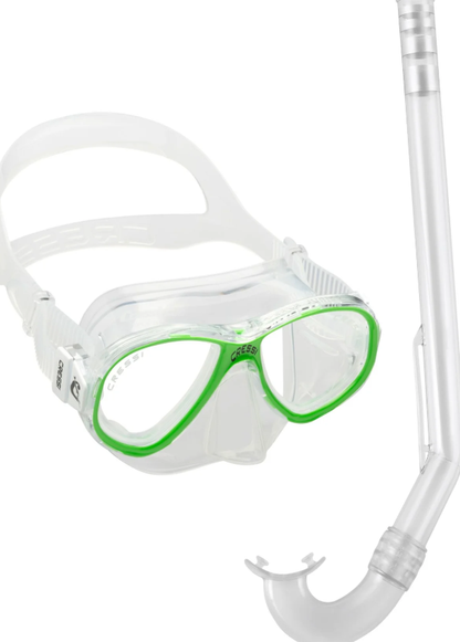 Cressi Perla Mare Junior Snorkel and Mask Combo - Assorted Colours