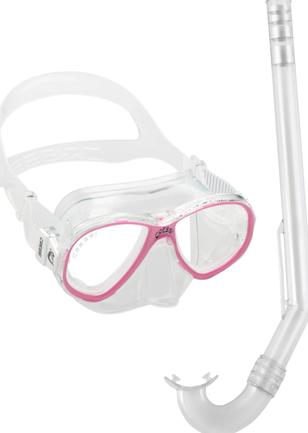 Cressi Perla Mare Junior Snorkel and Mask Combo - Assorted Colours