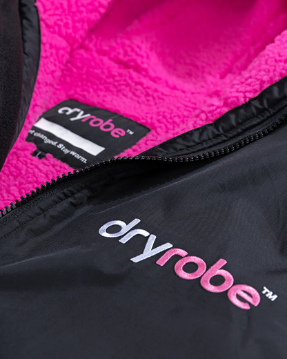 Dryrobe Advance Long Sleeve - Black / Pink