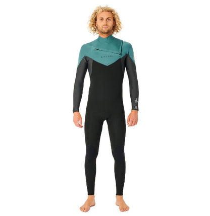Rip Curl Dawn Patrol Performance 3/2mm Mens Chest Zip Wetsuit  - Muted Green