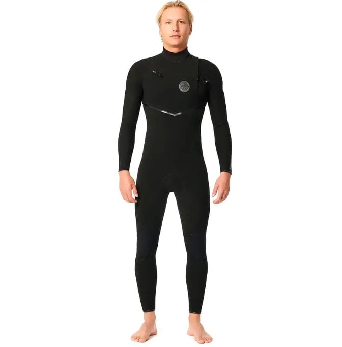 Rip Curl E Bomb 5/3mm Mens Chest Zip Wetsuit - Black